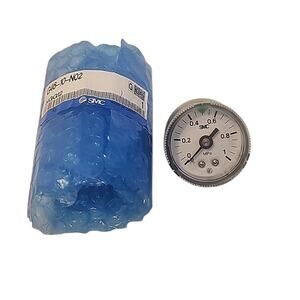 SMC G46-10-N02 Pressure Gauge 0-1 MPa 1/4"NPT Back Mount